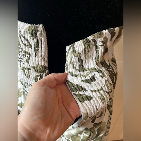 NWT 1. State Keyhole Halter Maxi Dress in Floral Sea Spray Green - Picture 13 of 16